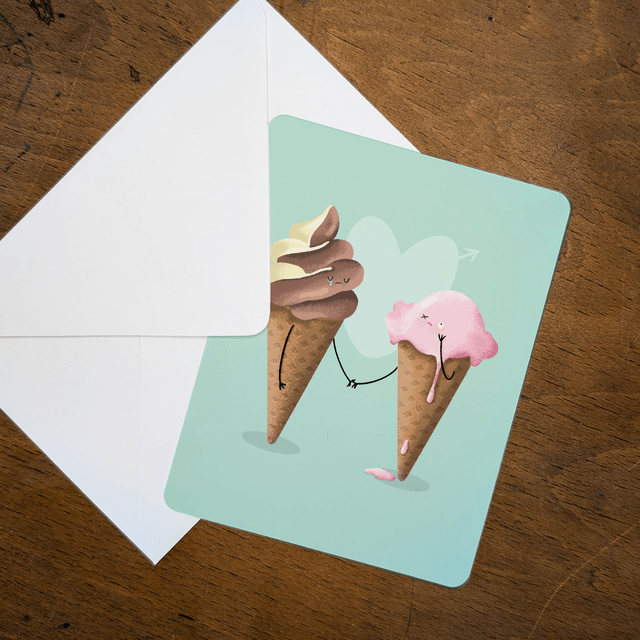 Amour glaces - 13,9 x 10,7 cm