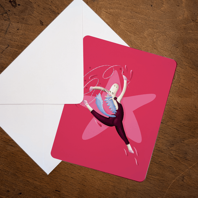 Danseuse licorne  - 13,9 x 10,7 cm
